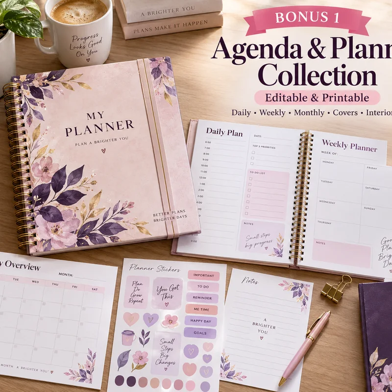 Bonus 1 — Agenda & Planner Collection